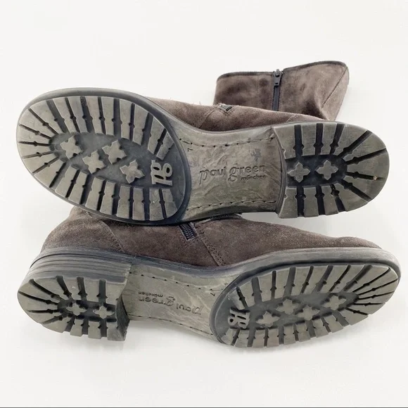 Paul Green Adison Dark Grey Suede Boots US Sz 9.5 - Picture 7 of 10